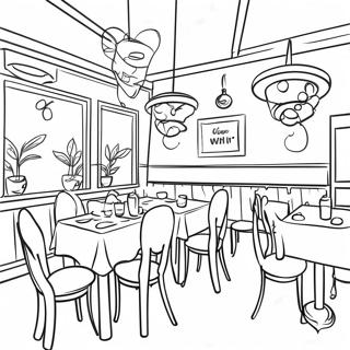 Restaurant Coloring Page 11536-9370