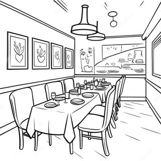 Restaurant Coloring Page 11536-9371