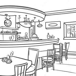 Restaurant Coloring Page 11536-9372