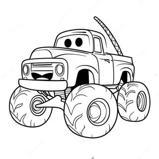 Spiderman Monster Truck In Action Coloring Page 11566-9399