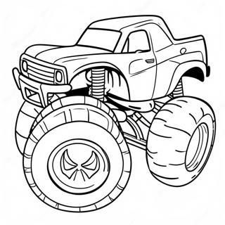 Spiderman Monster Truck Racing Coloring Page 11567-9403