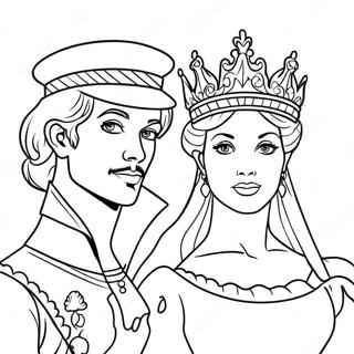 Prince And Princess Coloring Pages