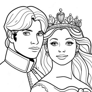 Prince And Princess Coloring Page 11596-45578