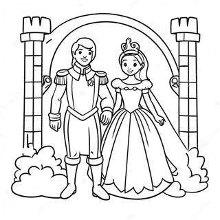 Prince And Princess Coloring Pages