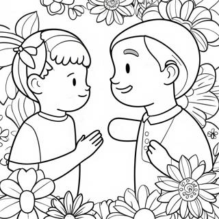 Kindness And Respect Coloring Page 11637-9456