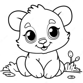 Realistic Baby Animal Coloring Page 11646-9458