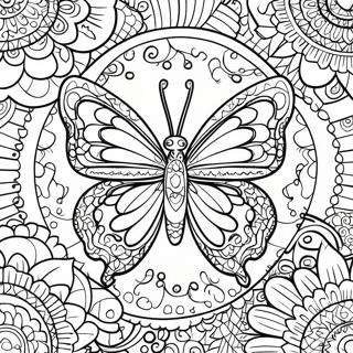 Unique Butterfly For Adults Coloring Pages