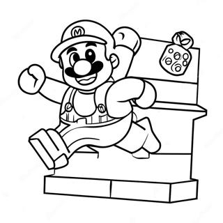 Lego Mario Coloring Pages