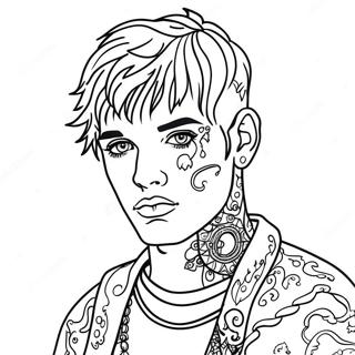 Lil Peep Coloring Page 11696-9495