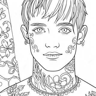 Lil Peep Coloring Page 11696-9496