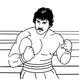 Rocky Balboa Boxing Coloring Page 11706-9510