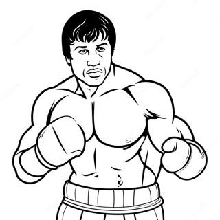 Rocky Balboa Boxing Coloring Page 11706-9512