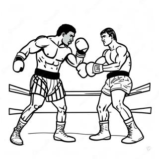 Rocky Vs Apollo Creed Coloring Page 11707-9508