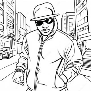 Hip Hop Gangster Coloring Pages