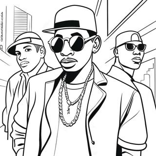 Hip Hop Gangster Coloring Page 11726-9514