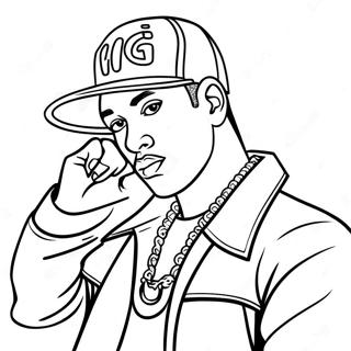 Hip Hop Gangster Coloring Page 11726-9516