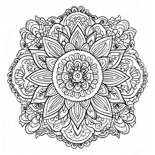 Satisfying Mandala Coloring Page 11746-9531