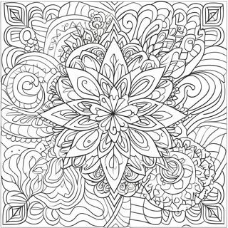 Satisfying Geometric Patterns Coloring Page 11747-9533