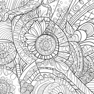 Satisfying Geometric Patterns Coloring Page 11747-9534