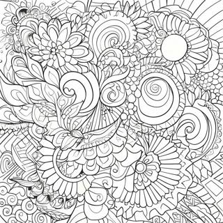 Satisfying Geometric Patterns Coloring Page 11747-9535