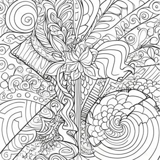 Satisfying Geometric Patterns Coloring Page 11747-9536