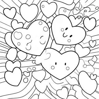 Colorful Conversation Hearts Coloring Page 11767-9555