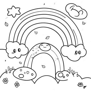 Red Rainbow Friends Coloring Pages