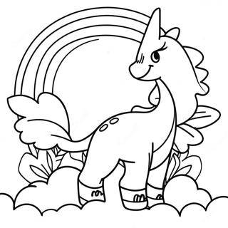 Red Rainbow Friends Coloring Page 11776-9551