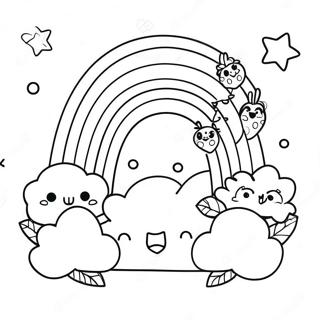 Cheerful Red Rainbow Friends Coloring Page 11777-9559