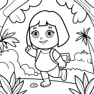 Dora The Explorer Jungle Coloring Page 11787-9565