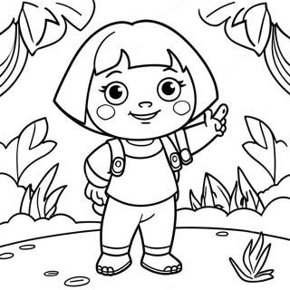 Dora The Explorer Jungle Coloring Page 11787-9566