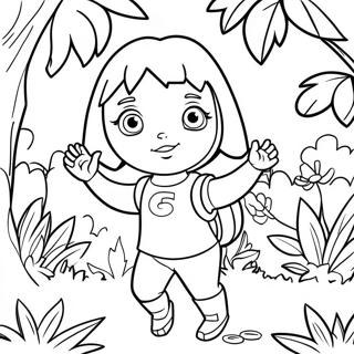 Dora The Explorer Jungle Coloring Page 11787-9567