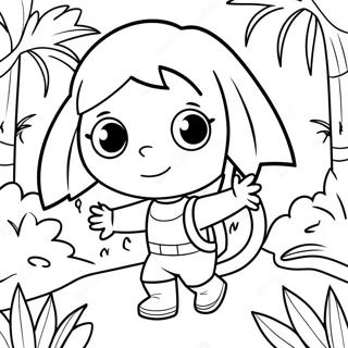 Dora The Explorer Jungle Coloring Page 11787-9568