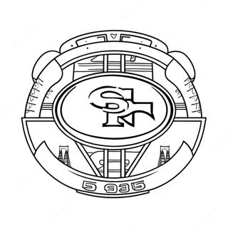 San Francisco 49ers Logo Coloring Page 11806-9578