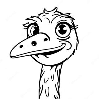 Ostrich Coloring Page 11816-9582