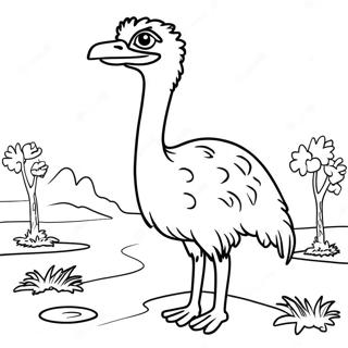 Ostrich Coloring Page 11816-9583