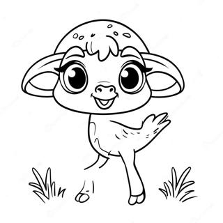 Cute Baby Ostrich Coloring Page 11817-9590