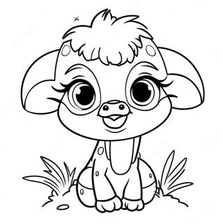 Cute Baby Ostrich Coloring Page 11817-9592