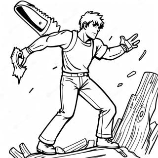 Chainsaw Man Coloring Page 1181-946