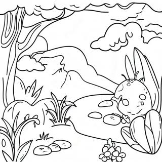 Colorful Genesis Garden Of Eden Coloring Page 11837-9602