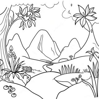 Colorful Genesis Garden Of Eden Coloring Page 11837-9603