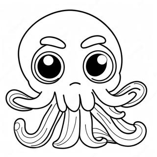 Creepy Squid Game Doll Coloring Page 11857-9621