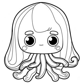 Creepy Squid Game Doll Coloring Page 11857-9622