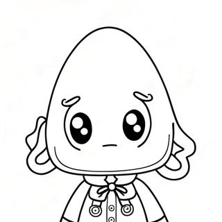 Creepy Squid Game Doll Coloring Page 11857-9624