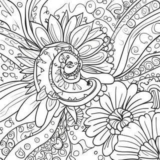 Tie Dye Pattern Coloring Page 11876-9635