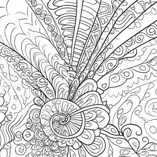 Tie Dye Pattern Coloring Page 11876-9636