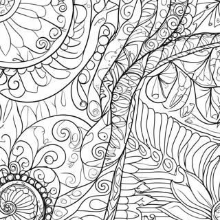 Colorful Tie Dye Swirls Coloring Page 11877-9637