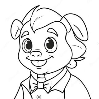 Alastor With A Mischievous Smile Coloring Page 11897-9657