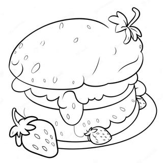 Old Original Strawberry Shortcake Coloring Page 11906-9656