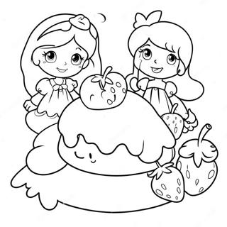 Strawberry Shortcake With Friends Coloring Page 11907-9661